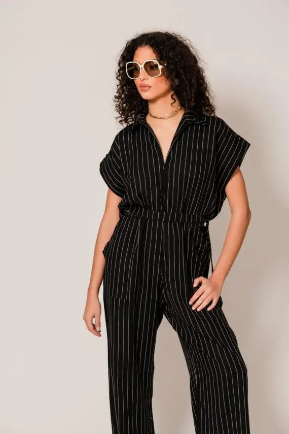 striped-linen-jumpsuit-black