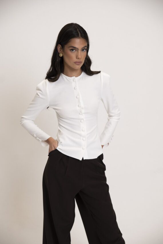 ivory-buttoned-top